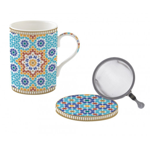 Easy Life Marrakech Mug with Infuser & Lid in Box Multicolored 350ml