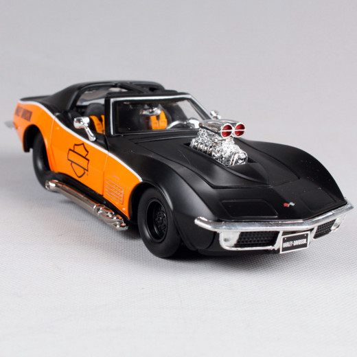 Maisto Harley-Davidson 1970 Chevy Corvette Diecast