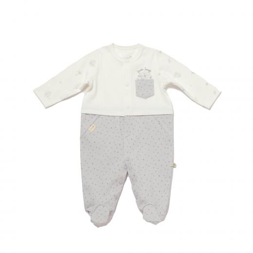 BiOrganic Koala Jungle Romper Grey (0-3 Months)