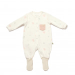 BiOrganic Koala Jungle Romper With Feet Pink (3-6 Months)