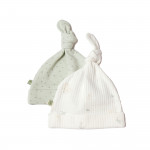 BiOrganic Koala Jungle Hat 2 Pieces Mint (Size 0-6)