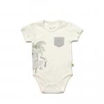 BiOrganic Koala Jungle Body Short Sleeve Grey (6-9 Months)