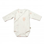 BiOrganic Koala Jungle Side Snap Body Long Sleeve Pink (0-3 Months)