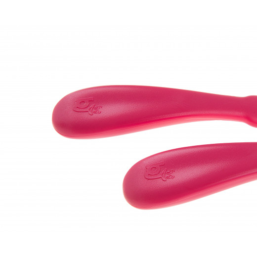 Babyjem Steel Spoon And Fork Pink