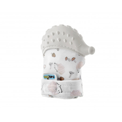 Babyjem Baby Teethering Gloves /Hedgehog / Ecru