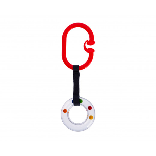 Babyjem Rattle Ring Red Oval