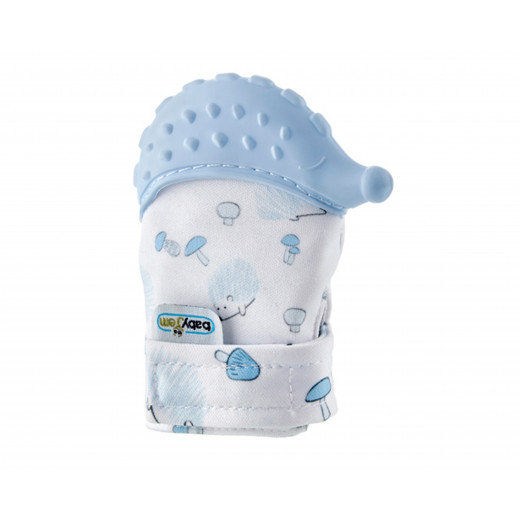 Babyjem Baby Teethering Gloves /Hedgehog / Blue