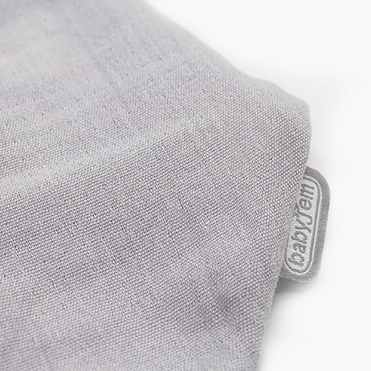 Babyjem Muslin Bib With Teether Grey