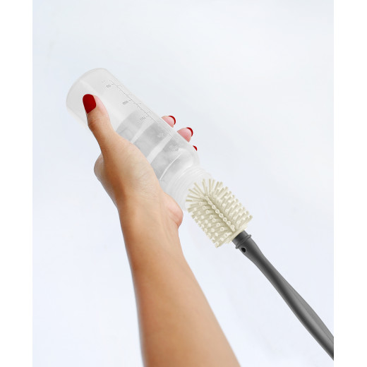 Babyjem Bottle And Nipple Cleaning Brush Ecru