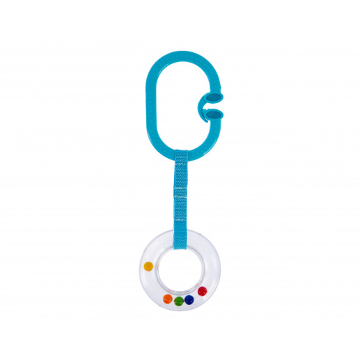 Babyjem Rattle Ring Blue Oval