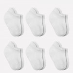 Bistyle 6-Pairs Combed Liner Socks (0-6 m) White