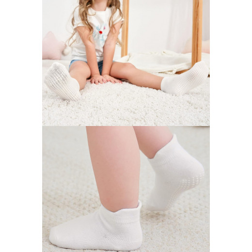 Bi̇style 6-Pairs Combed Non-Slip Liner Socks (12-24 m) Colored