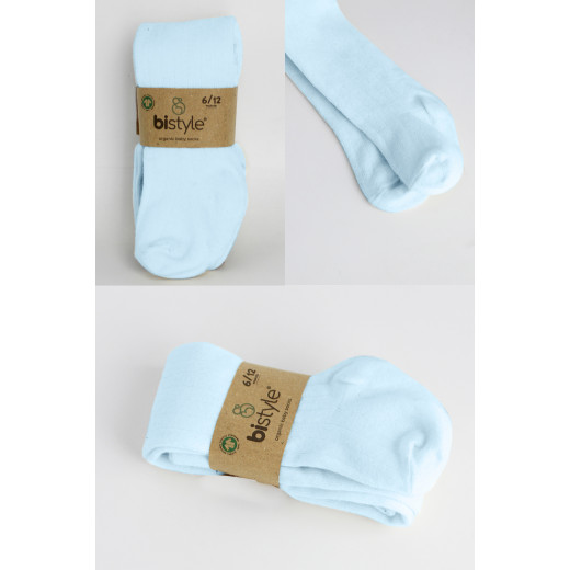 Bistyle Combed Cotton Single Tight (0-6 m) Light Blue