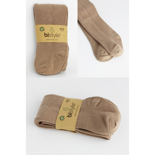 Bistyle Combed Cotton Single Tight (6-12 m) Brown