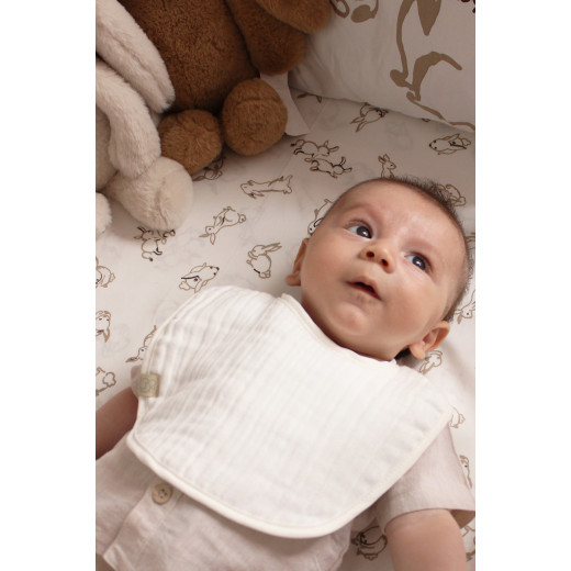 Bistyle Organic Muslin Bib (0-24 m) Light