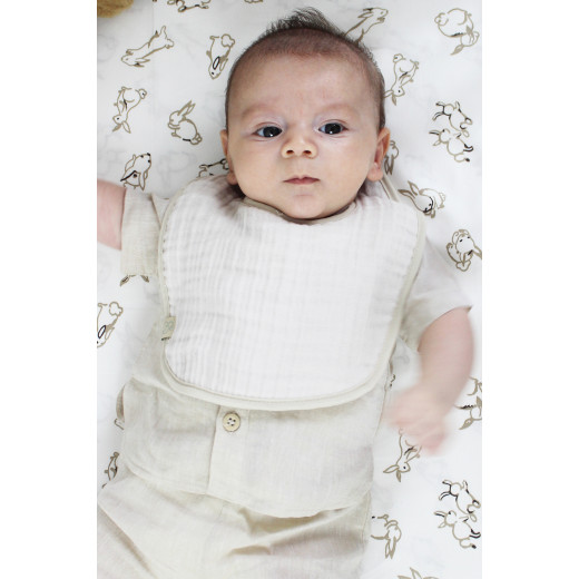 Bistyle Organic Muslin Bib (0-24 m) Light