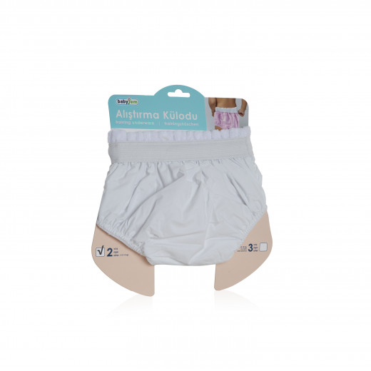 Babyjem Training Underware Age 2 / White