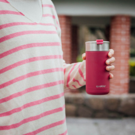 QUOKKA THERMAL SS COFFEE TUMBLER BOOST MAROON 400 ML