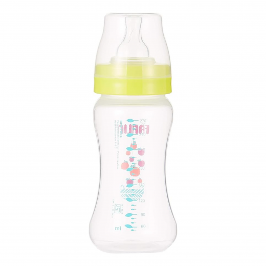 Farlin, Wide Neck Feeding Bottle, Yellow, 270Ml, 3 Months+