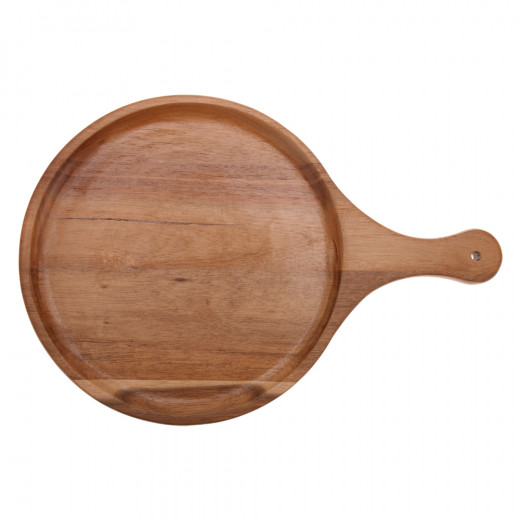 Vague Round Wooden Food Tray 40 Cm