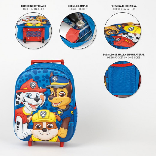 Cerda - Kids Backpack Trolley 3D Paw Patrol