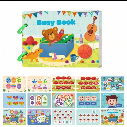 Busy book, activity book, multicolour, 21*14, multiple pieces