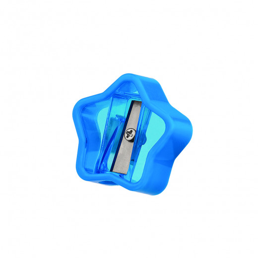 plastic pencil sharpener, 3.4*1.2cm，4.4g 4 colors assorted