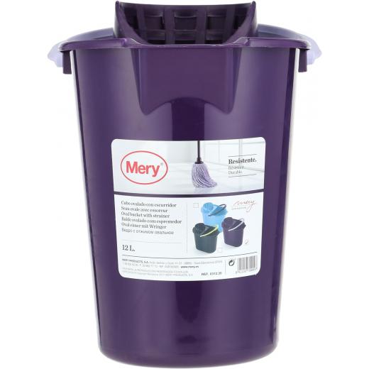 Mery 0312.39 Oval Bucket of 12 Liters with Drainer