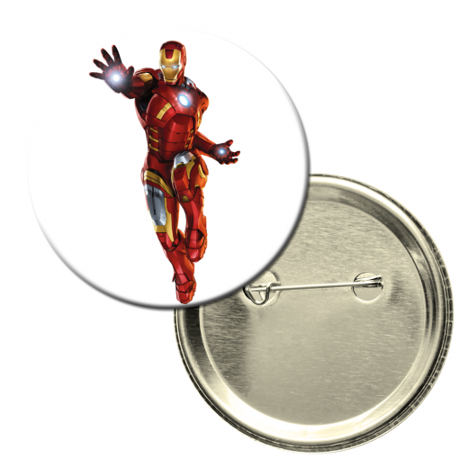 Button badge - Iron Man - style 1