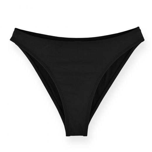 Medium Cut Bikini Bottom - Color Black - Size M