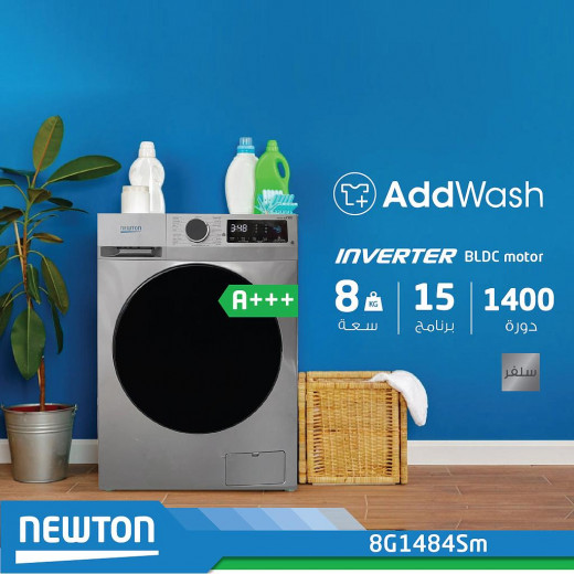 Newton, Washer, Silver , 8 kg