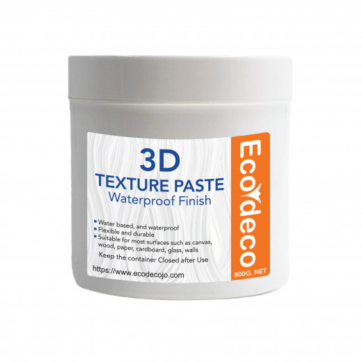 Ecodeco 3D drawing paste for artistic paintings, weight 800 grams