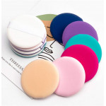 Round Shape Cotton Powder Face Puff, 4 Pieces