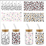 Alia's Gifts Decorate your own Hearts Glass Tumbler