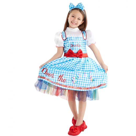 Tu, Dorothy the wizard of oz Dress, Blue, 4/6 years