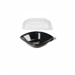 Food Storage Container With Separate Lid 750ML Black - 50 Pieces