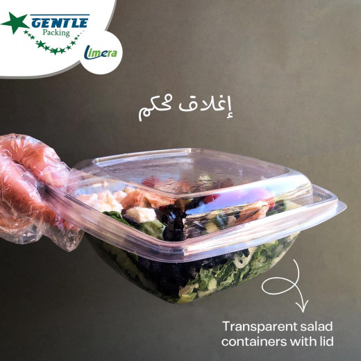 Food Storage Container With Separate Lid 1000ML - Transparent - 50 Pieces