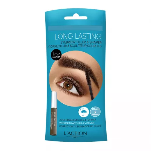 L'action Eyebrow filler and shaper , Dark brown color , 8.5gm , 1 piece