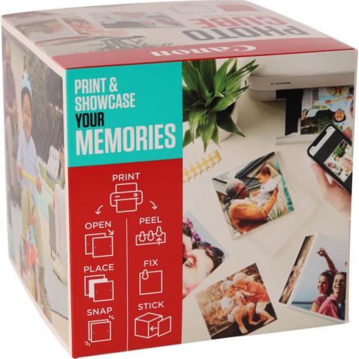 Canon Photo Cube Creative Pack - PP-201 5x5” Photo Paper Plus Glossy II (40 Sheets) + Photo Frame - Compatible with Canon PIXMA Printers