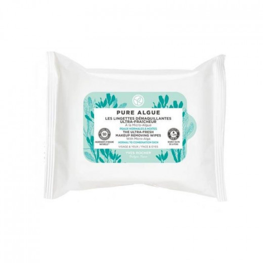 Ultra-fresh Makeup Removing Wipes - Pure Algue