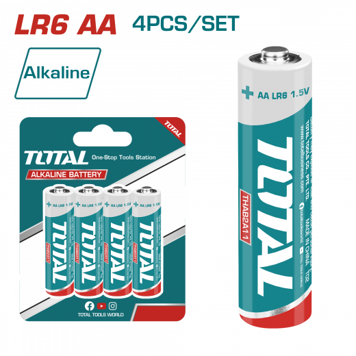 Total Alkaline battery AA 4PCS