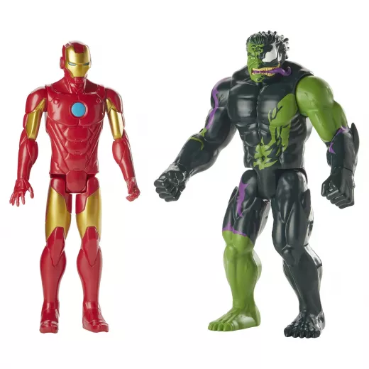 Hasbro | A group of Marvel characters | Iron Man and Hulk