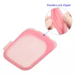 Breathe Reusable Pink Silicone Food Bags, 120ml, BPA Free, FDA Approved. Dishwasher & Microwave Safe.