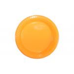 Plastic Plates Round Orange 17 cm - 10 PCS