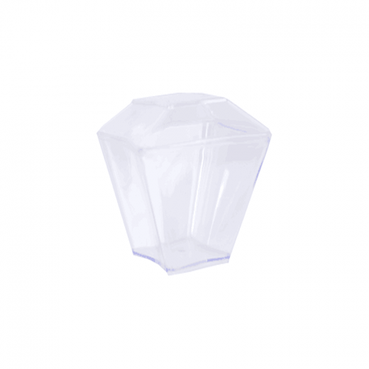 Crystal Containers Rose Dessert Cup - 50 PCS