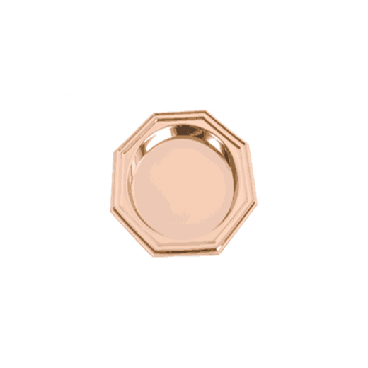 RZ Plastic Plate - Gold - 8.5 cm - 1 Piece